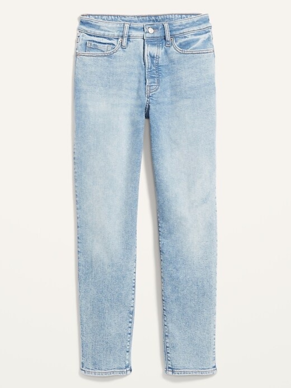 Light Wash Women’s Straight Button Fly Jeans - Classic Fit